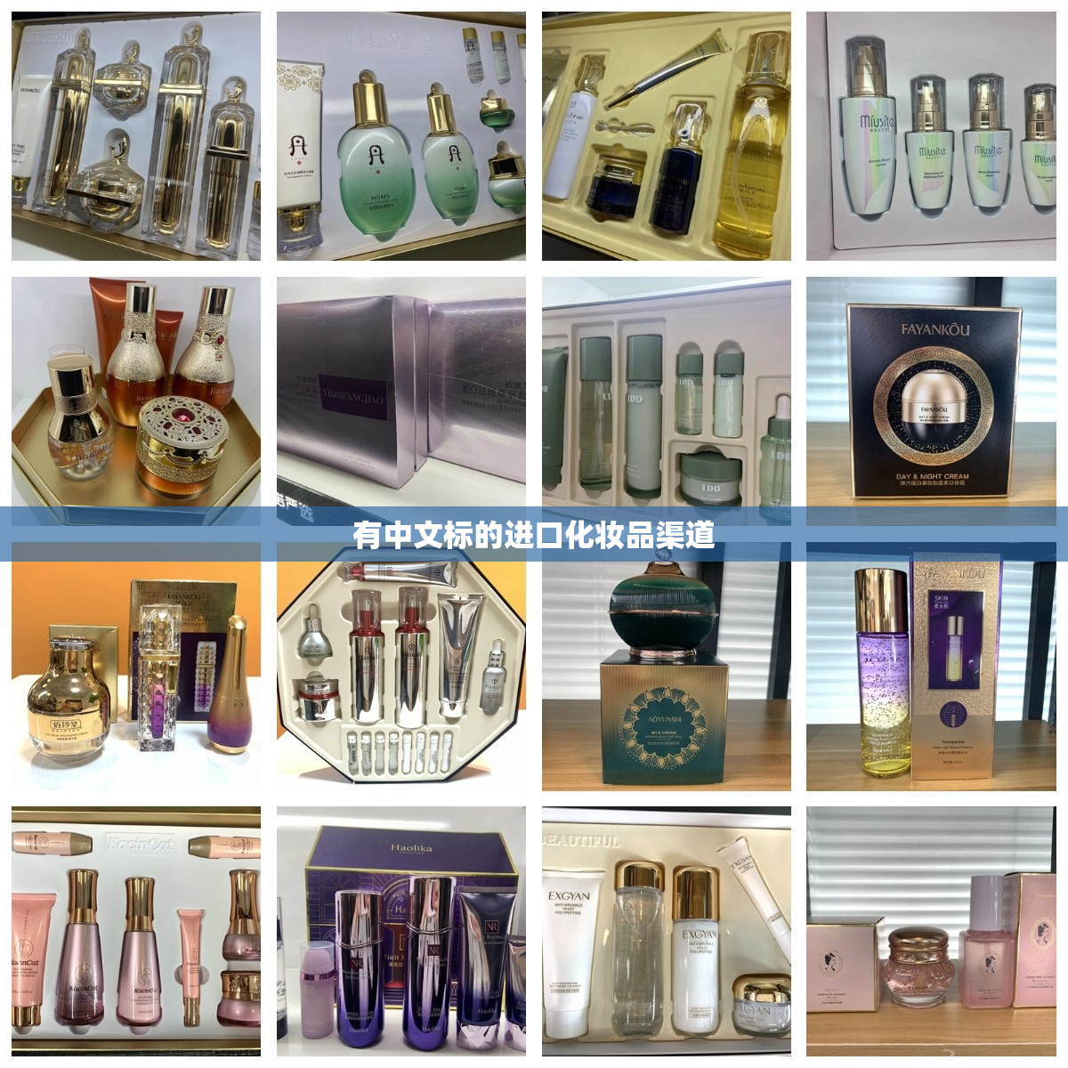 有中文标的进口化妆品渠道